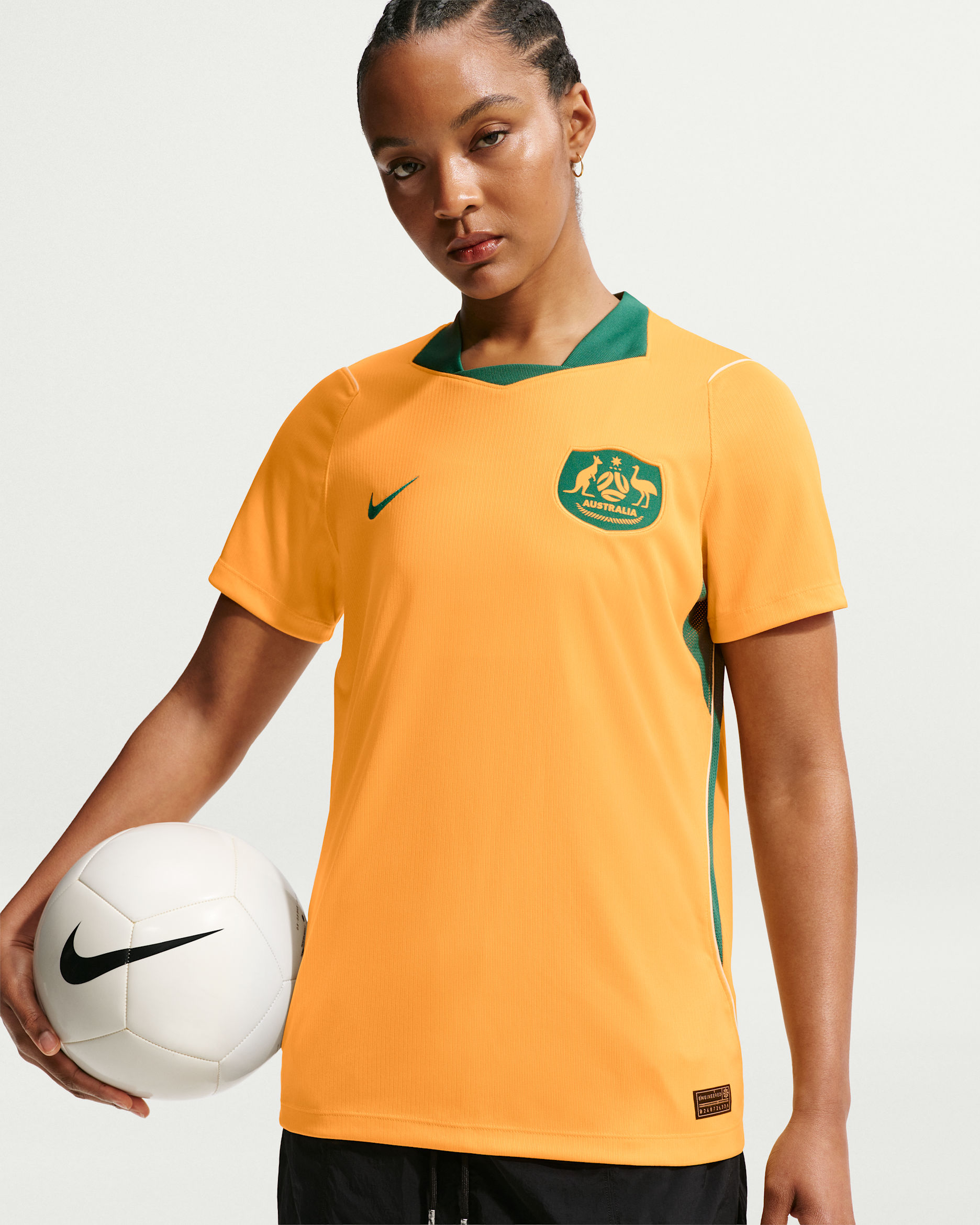 Australia 2026 Stadium Home Women's Nike Dri-FIT Football Jersey